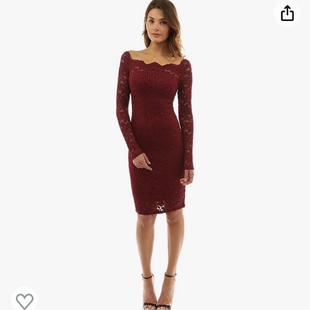 NWT Patty Boutik Women’s Off Shoulder Floral Lace Dress